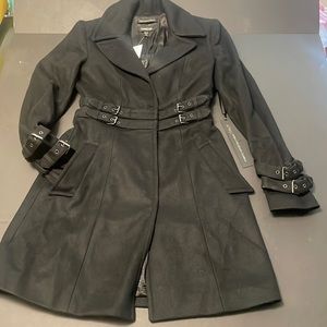 Wool Double Belted Coat